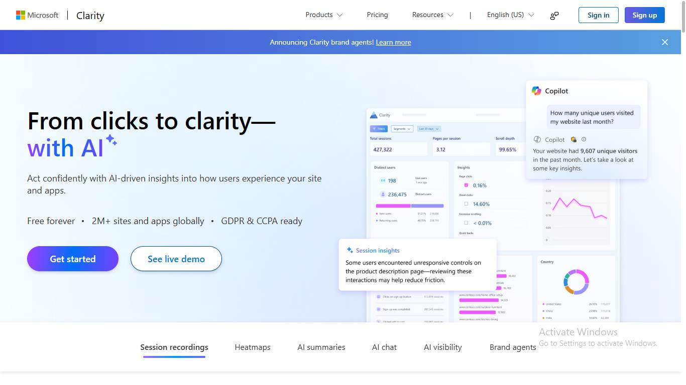 Microsoft Clarity